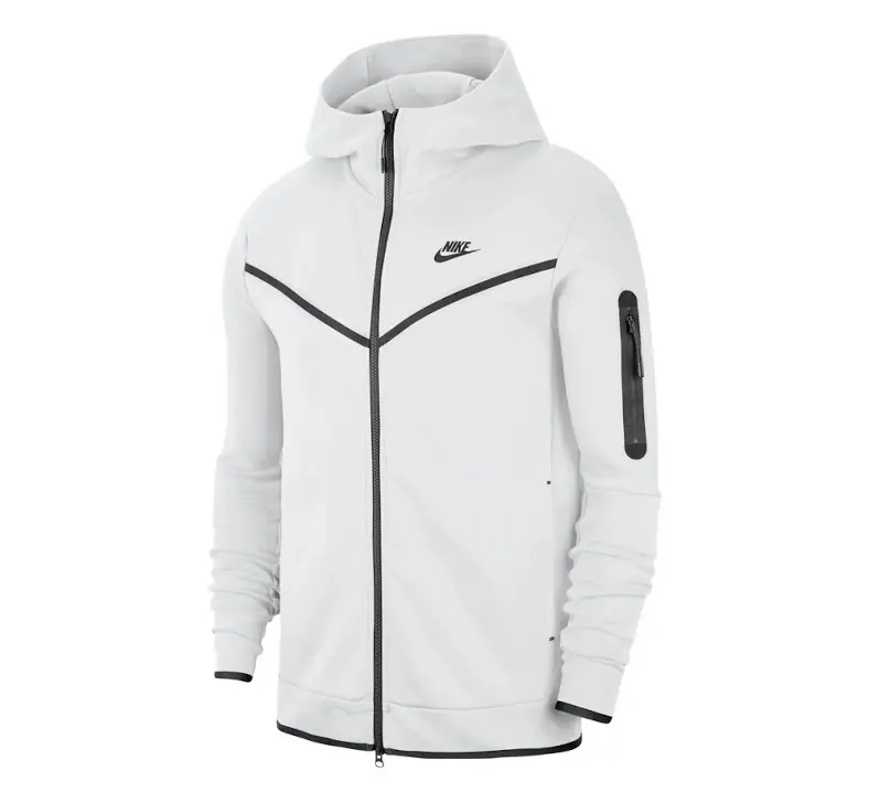 mens white tech fleece