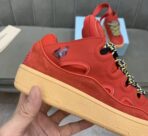Lanvin Curb Lace-Up Sneakers Red - Image 7