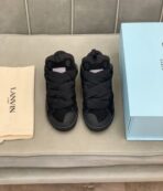 Lanvin Curb Lace-Up Sneakers Black - Image 2