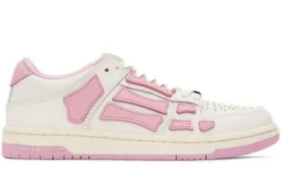 Amiri Skel Top Low White Pink