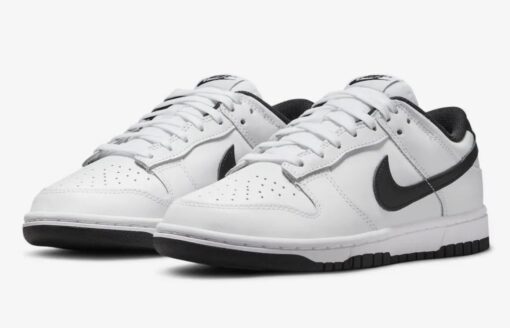 Nike SB Dunk Low White Black - Image 2