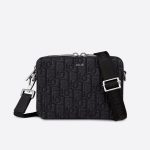 POUCH WITH SHOULDER STRAP – BLACK