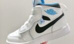 Nike Air Jordan 1 white blue - Image 2