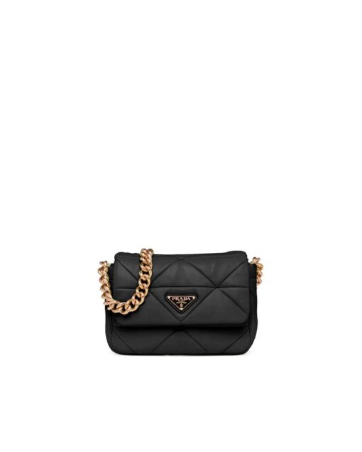 PRADA SYSTEM NAPPA LEATHER PATCHWORK BAG BLACK/WHITE - Image 5