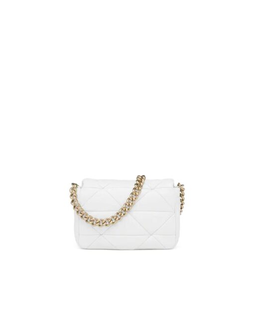 PRADA SYSTEM NAPPA LEATHER PATCHWORK BAG BLACK/WHITE - Image 7