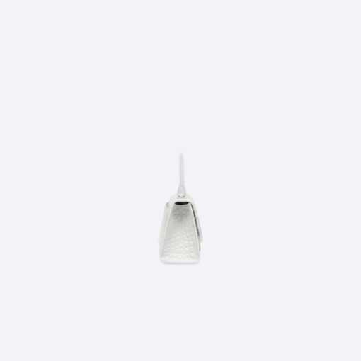HOURGLASS SHOULDER BAG – WHITE CROCODILE - Image 4
