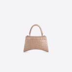 HOURGLASS SHOULDER BAG – MINK CROCODILE - Image 5