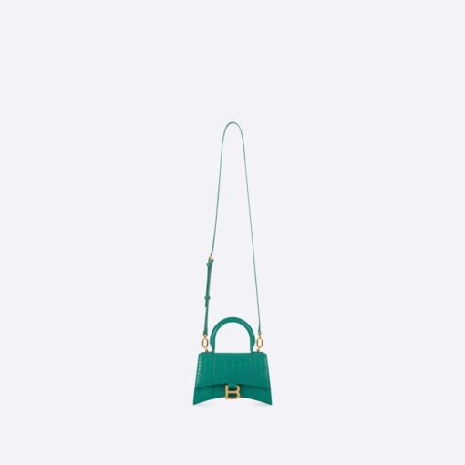 HOURGLASS SHOULDER BAG – DARK CROCODILE - Image 3