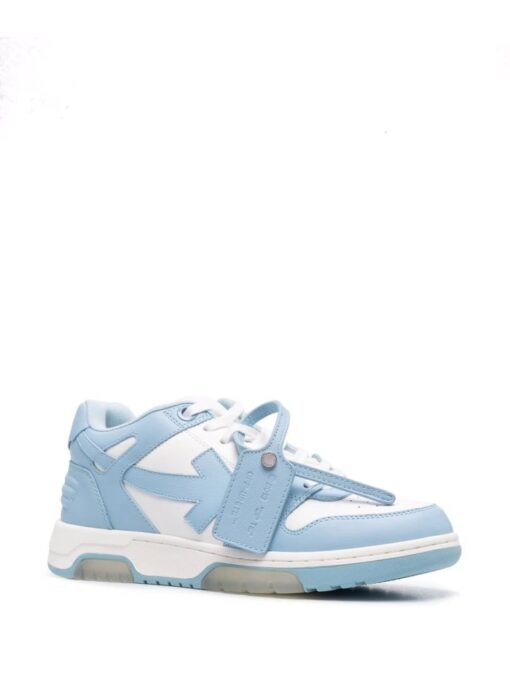 Off-White low-top sneakers lightblue - Image 2