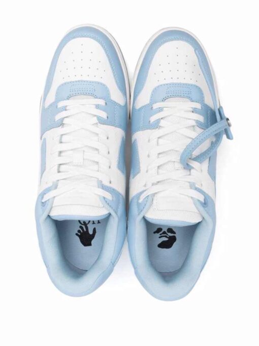 Off-White low-top sneakers lightblue - Image 4