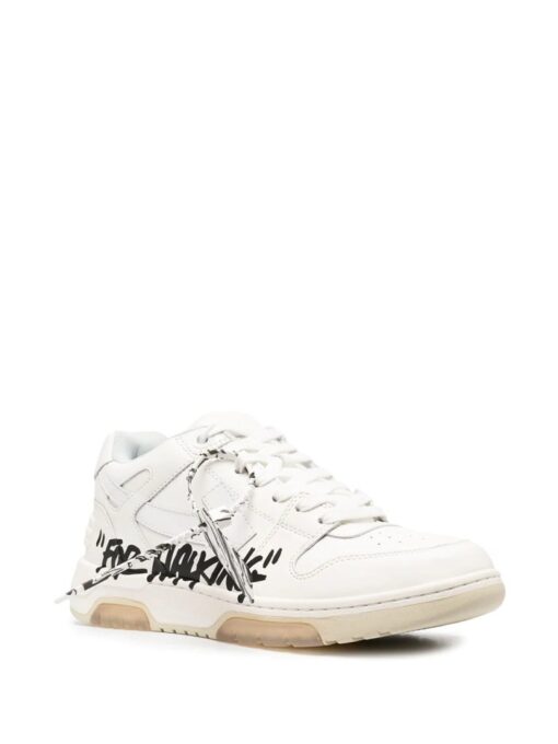 Off-White low-top “For Walking” White Black - Image 2