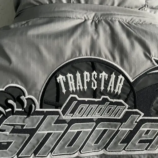 Trapstar Hooded Puffer-Grey - Image 5
