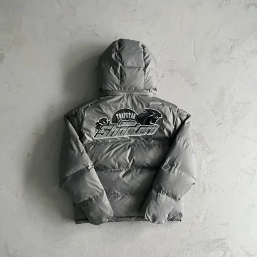 Trapstar Hooded Puffer-Grey - Image 3