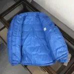 Dior Men Blue Oblique Down Jacket – Luxury Technical Jacquard Puffy Winter Coat - Image 3