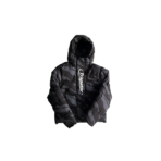 Hooded puffer-grey