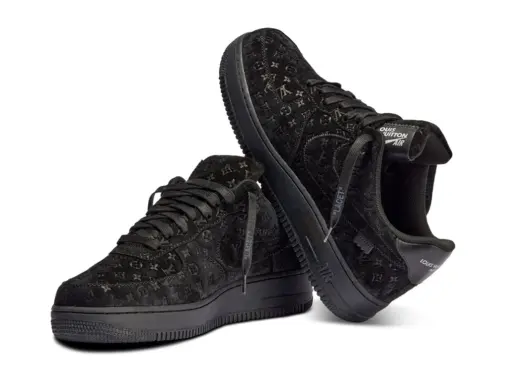 LV x Nike Air Force 107 LV8 Low Black - Image 4