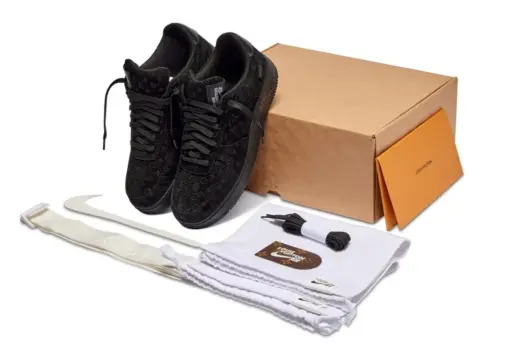 LV x Nike Air Force 107 LV8 Low Black - Image 5