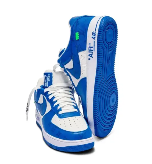 LV x Nike Air Force 107 LV8 Low Blue - Image 4