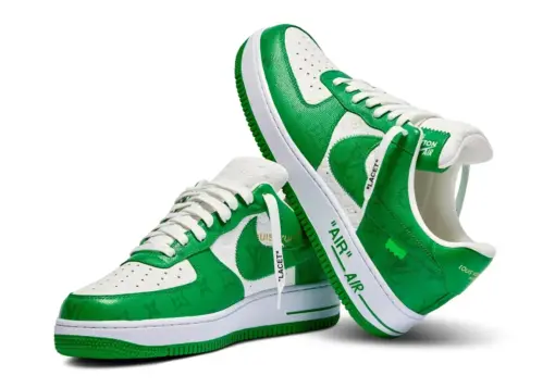 LV x Nike Air Force 107 LV8 Low Green - Image 4