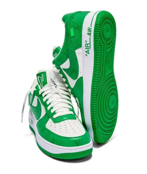 LV x Nike Air Force 107 LV8 Low Green - Image 3