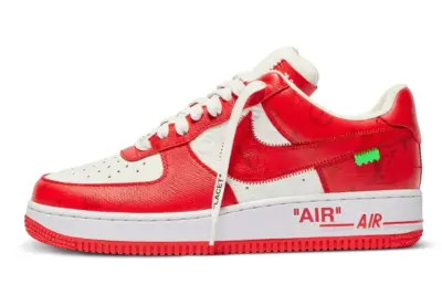 LV x Nike Air Force 107 LV8 Low Red