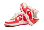 LV x Nike Air Force 107 LV8 Low Red - Image 4
