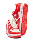 LV x Nike Air Force 107 LV8 Low Red - Image 2
