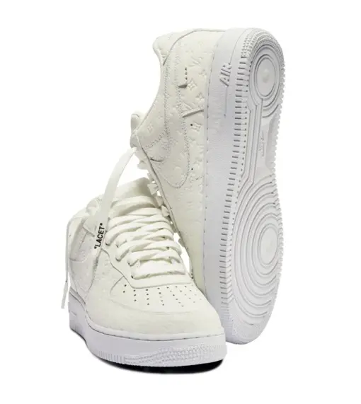 LV x Nike Air Force 107 LV8 Low White - Image 3