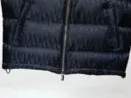 Dior Men Navy Blue Technical Jacquard Puffer Vest – Luxury Oblique Motif Down Gilet - Image 3