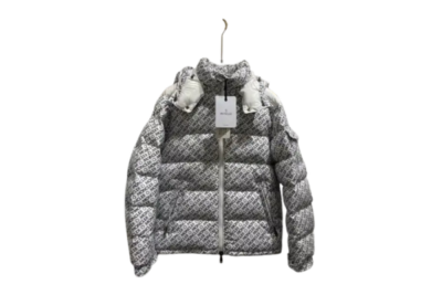 Moncler jacket White, Black Logo