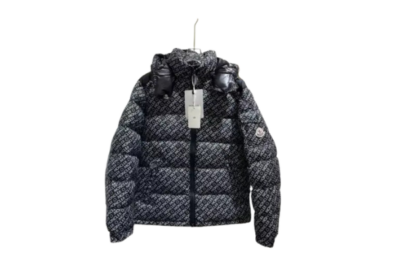 Moncler jacket Black, White Logo