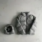Trapstar Hooded Puffer-Grey - Image 2