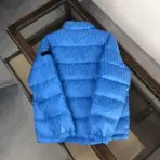 Dior Men Blue Oblique Down Jacket – Luxury Technical Jacquard Puffy Winter Coat - Image 4