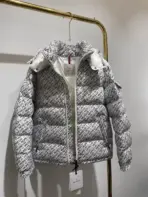 Moncler jacket White, Black Logo - Image 4