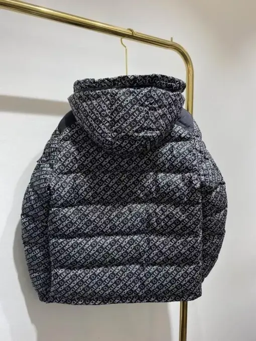 Moncler jacket Black, White Logo - Image 2