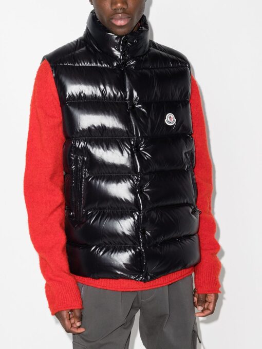 Moncler Tibb Logo-Patch Padded Gilet - Image 5