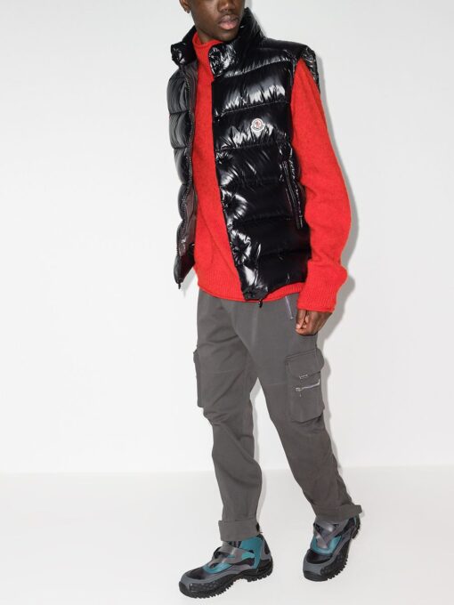 Moncler Tibb Logo-Patch Padded Gilet - Image 2