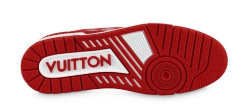 LV Sneaker Signature Red White - Image 4