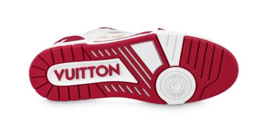 LV Trainer Sneaker Red White - Image 4