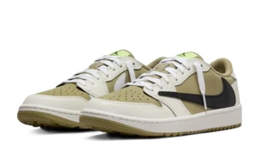 Nike Air Jordan 1 Low Golf x Travis Scott Neutral Olive - Image 5