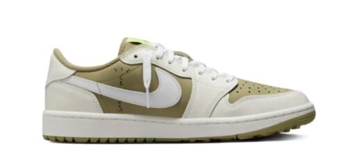 Nike Air Jordan 1 Low Golf x Travis Scott Neutral Olive - Image 4