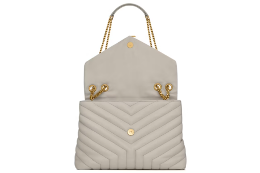 Saint Laurent Medium Chain Bag Matelasse Y Blanc Vintage - Image 3