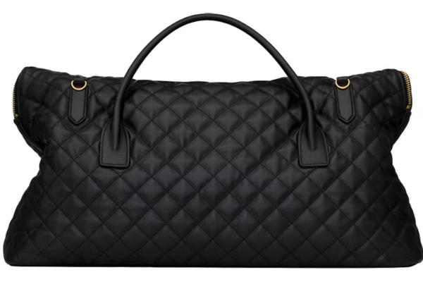Saint Laurent Giant Travel Bag In Quilted Leather Black1