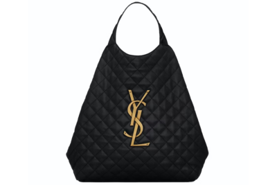 Saint Laurent Shopping Bag Quilted Lambskin Black