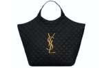 Saint Laurent Shopping Bag Quilted Lambskin Black - Image 2