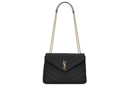 Saint Laurent Small Chain Bag Matelasse Y Black/Gold