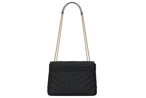 Saint Laurent Small Chain Bag Matelasse Y Black/Gold - Image 2
