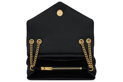 Saint Laurent Small Chain Bag Matelasse Y Black/Gold - Image 3
