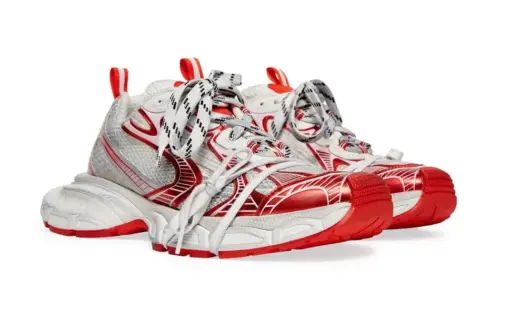 3XL Sneaker White Red - Image 2