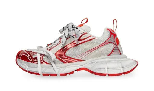 3XL Sneaker White Red - Image 4